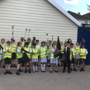 Litter picker students