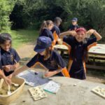 Students experimenting