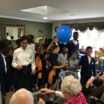 students dancing