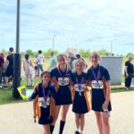 girls with medals