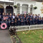 Students in Remembrance service