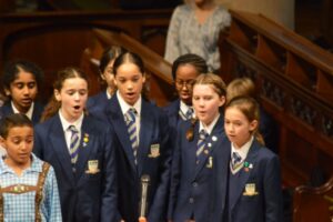 Students in a concert