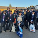 students dressed for a trip