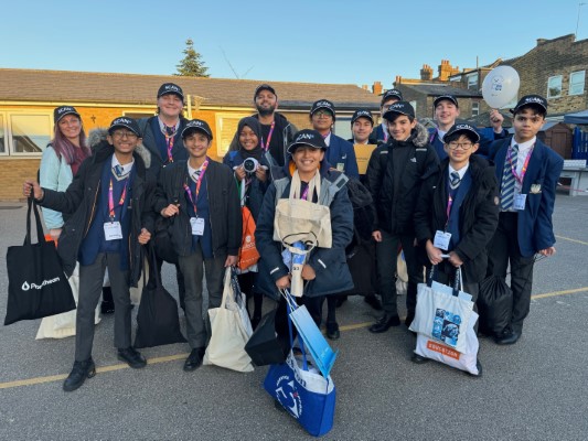 students dressed for a trip