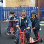 children on bikes