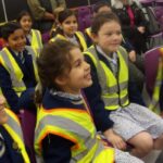 students in hi vis